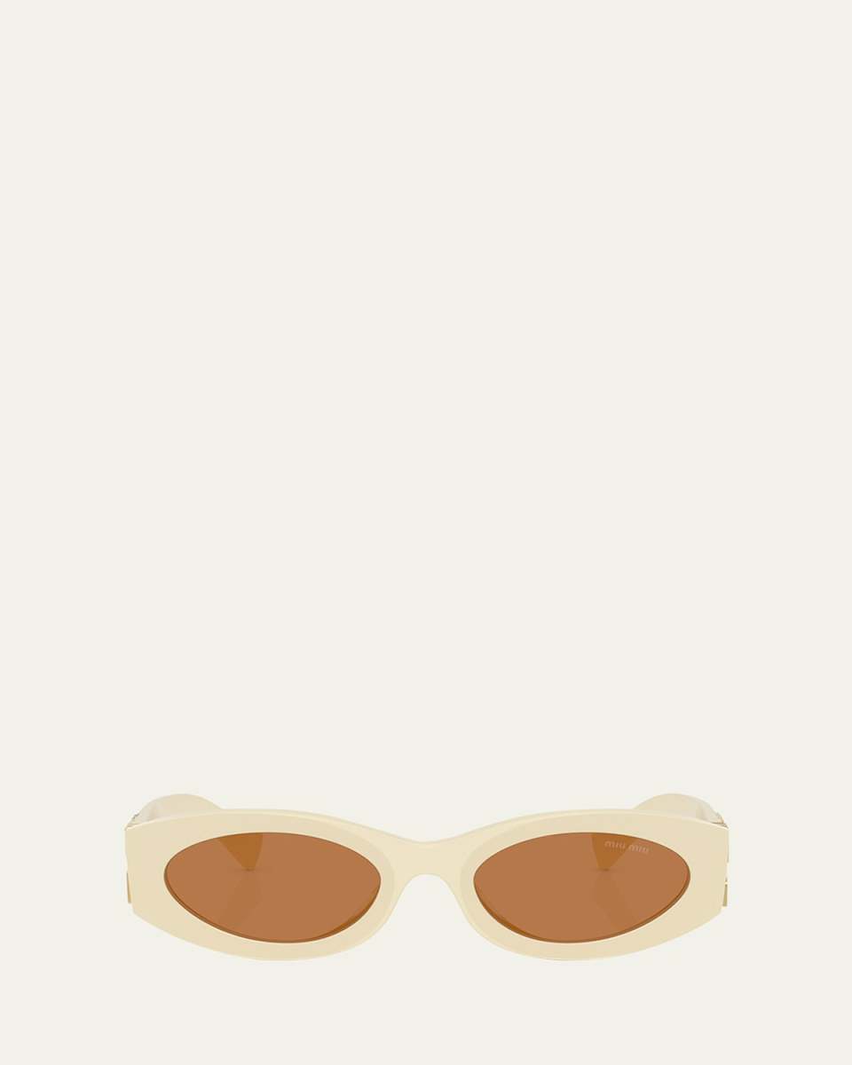0MU 11WS Acetate Oval Sunglasses